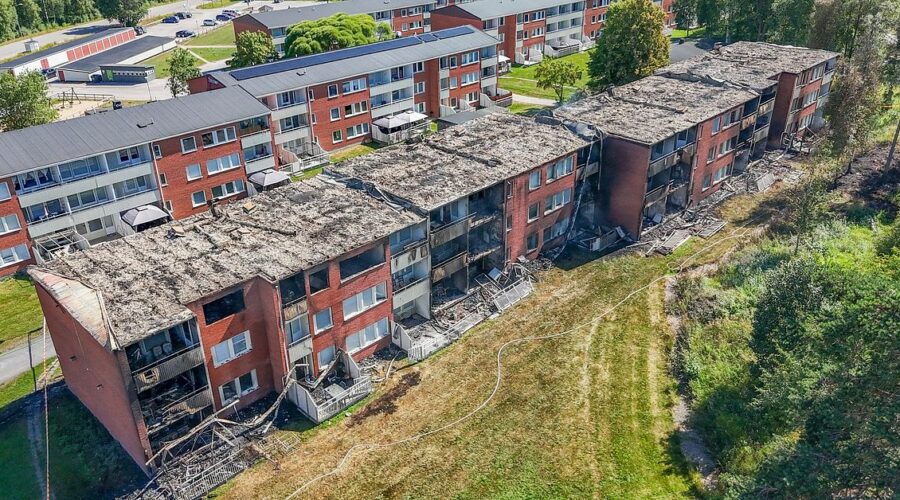 Kvinna döms efter storbranden i Hudiksvall – 70 personer blev utan hem